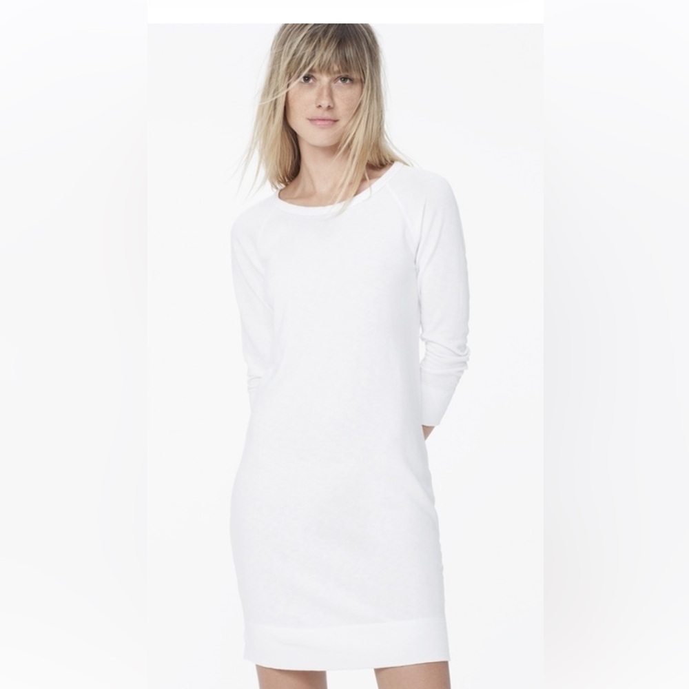 James Perse Vintage Fleece Sweatshirt Dress
